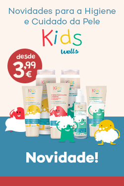 Novidade para a Higiene e Cuidados da Pele da marca Kids Wells desde 3.99€